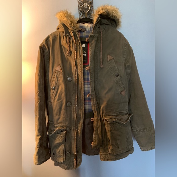 American Eagle Men’s Military Style Jacket - Picture 1 of 6